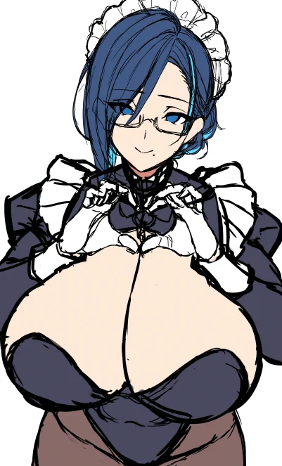 ラフと眼鏡差分と立ち絵。立ち絵描いたの4年前!? 昔別のSNSに上げたことあるんで見たことある人いるかも…! 