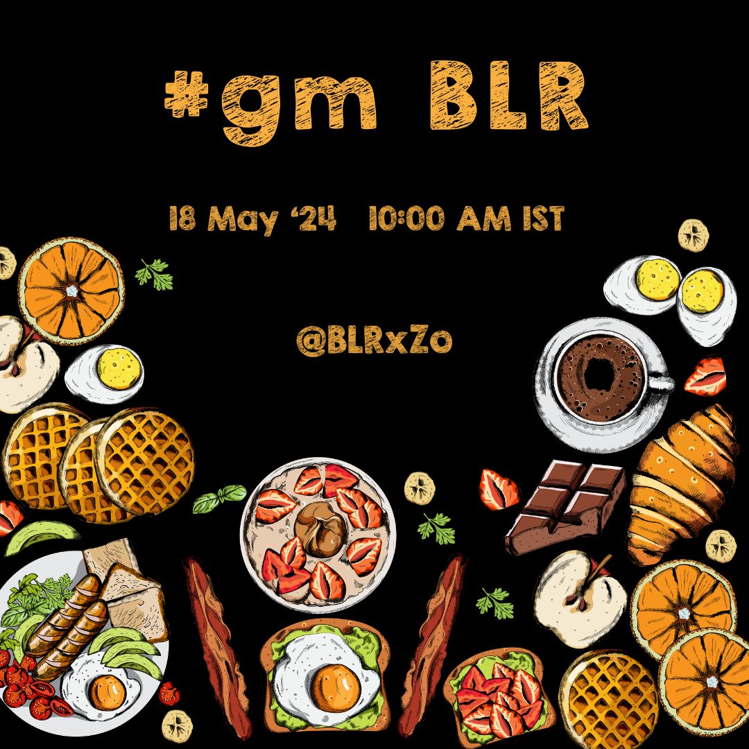 Indulge in delicious morning delights and connect with fellow foodies at #gm BLR! 🍜🍝

📅 18 May, 10 AM IST
📍 BLRxZo

RSVP here: zo.xyz/events/gm-blr-…
