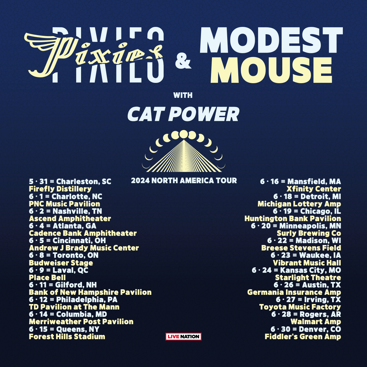 🚨 3 weeks to go!🚨

We're back on the road three weeks today with @ModestMouseband and @CATPOWER!

Tickets 👉 bnds.us/ziwfqx