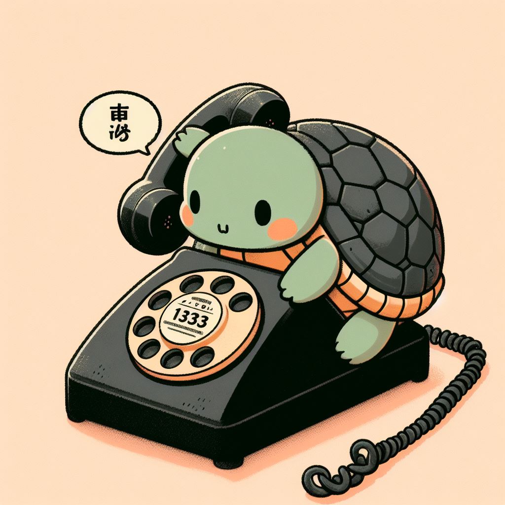 もしもし亀よ　亀さんよ☎🐢