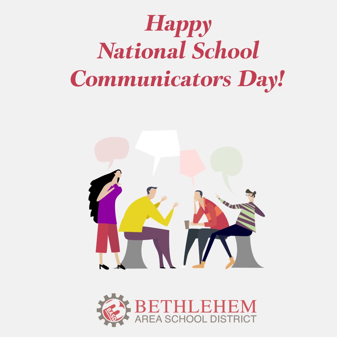 Today is #NationalSchoolCommunicatorsDay!  We're so thankful for our amazing communicators and all those across the Lehigh Valley who share the important stories of our schools. 

#BASDproud #BASDcommunity #SchoolCommunicatorsDay