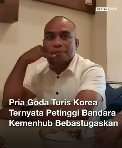 Lihat ledome ae koyok ngene rek,
Saat ini sdh dibebastugaskan guna memudahkan penyelidikan lebih lanjut terkait aksinya thd turis Korea itu. 'Jika terbukti benar, maka artinya yg bersangkutan tdk dpt menjaga marwah  ASN. Kemungkinan akan ada sanksi internal terkait hal tersebut.