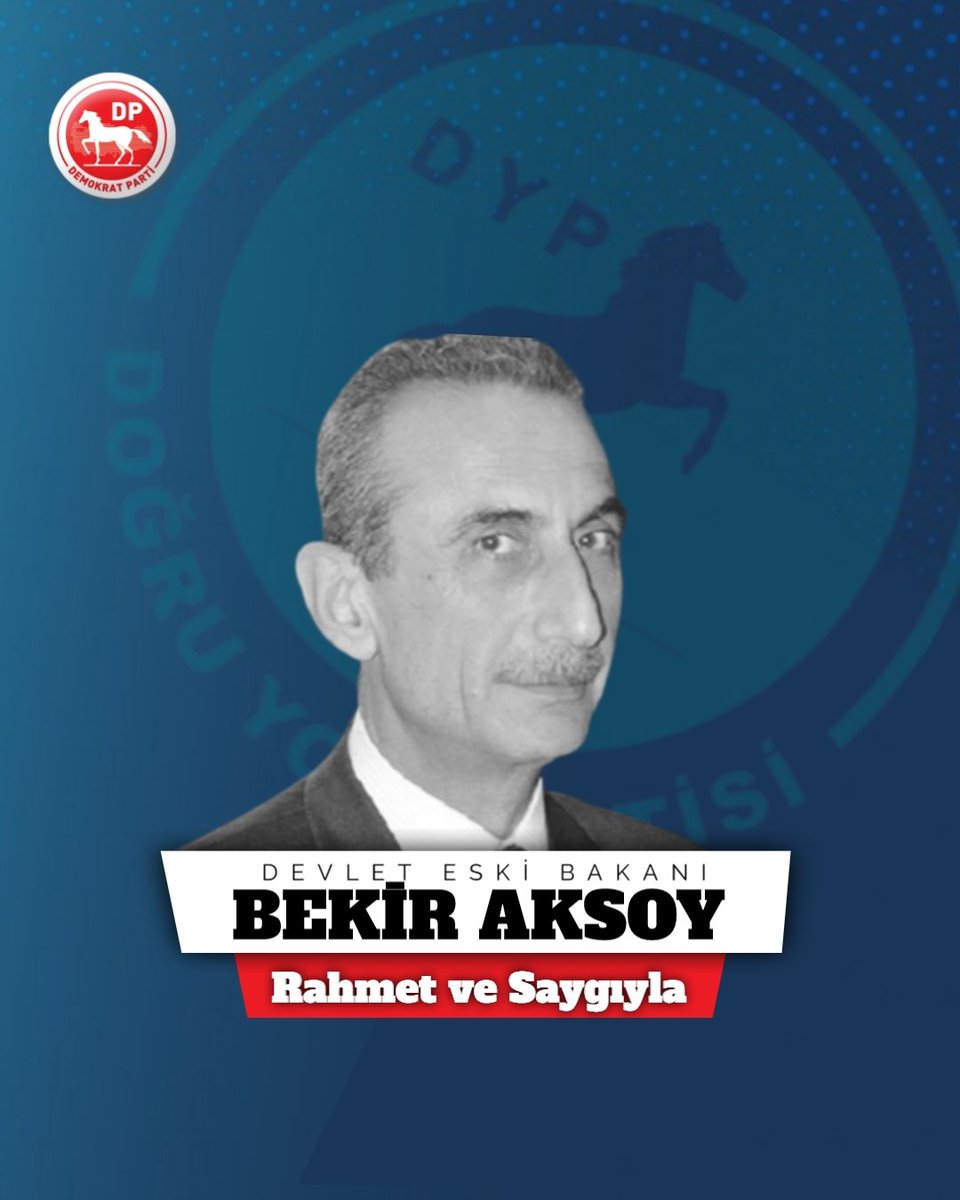 Memleketim, Afyonkarahisar Valiliği görevinde de bulunan Doğru Yol Partisi Çorum Milletvekili ve Devlet Eski Bakanı Sayın Bekir Aksoy'u, 'devlet adamı' kimliğinin yanında nezdimde bir ağabeyi kaybetmiş olmanın üzüntüsü içerisindeyim. Ailesine, sevenlerine baş sağlığı,