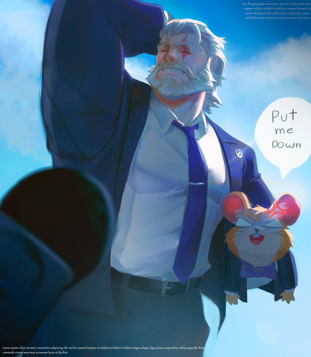 Plookys's tweet photo. Reinhardt from Overwatch 😳 https://t.co/6ZXtCBYitO