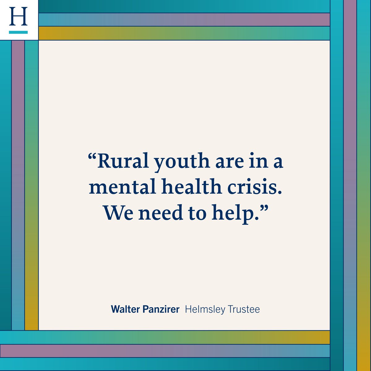 Increasing access to healthcare in rural America means investing in all aspects of health - including mental health care. “The first step is having a dialogue,” Helmsley Trustee Walter Panzirer said while participating on a panel of experts convened by @BPC_Bipartisan to…