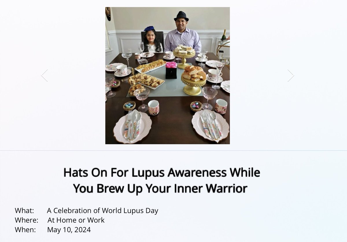 Join us in celebrating #WorldLupusDay today by putting on a hat and participating in #HatsOn4Lupus to promote #LupusAwareness about this life-altering autoimmune disease. Share and make others aware!