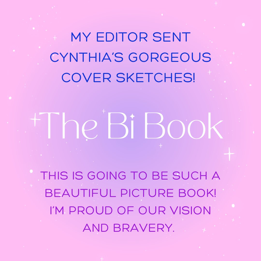 Publishers often say they are looking for projects that haven’t been done before. THE BI BOOK is one of those. 💖💜💙 🎨 Art by @cyndoor ✨ Pubs June 2025 from @KnopfBFYR #thebibook #kidlit #kidlitart #queerkidlit #picturebook #bipride #lgbtq