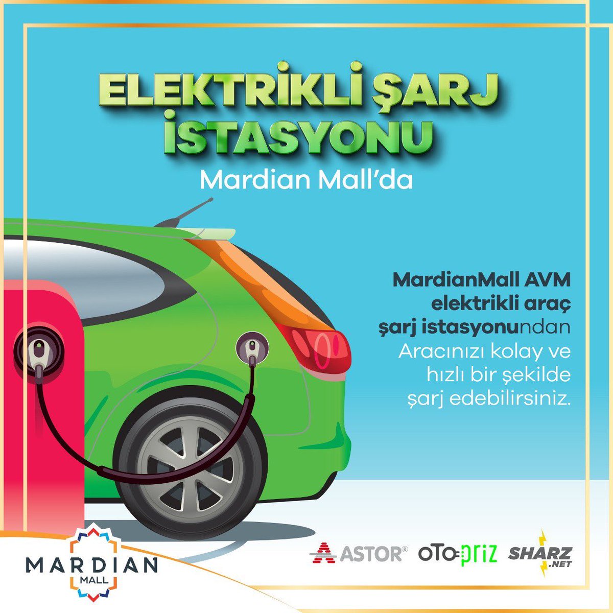 Elektrikli Şarj İstasyonu Mardian Mall’da!

#şarjistasyonu #elektriklişarjistasyonu #mardianmall #mardin #araç