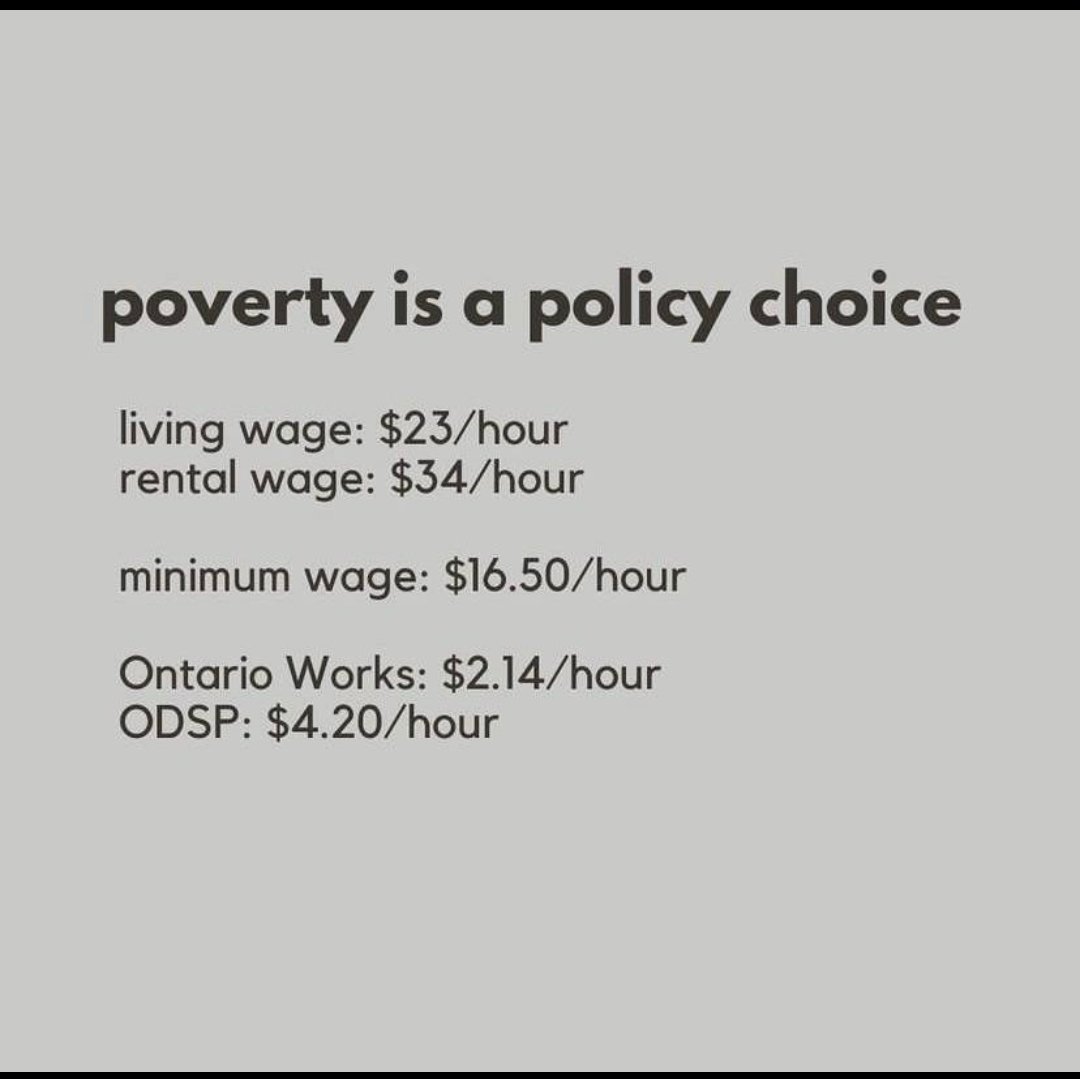 @fordnation What about the paychecks of people who are too sick to work? Gonna keep starving us huh? #ODSP