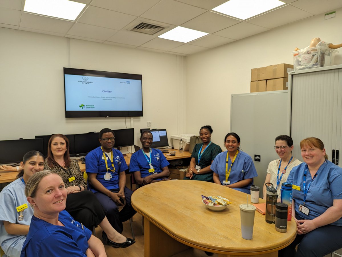 It's Civility Saves Lifes day, part of our Psychological Safety month in ED. Lots of ED staff undertaking sessions with <a href="/nhsswft/">@nhsswft</a> Freedom to Speak Up team.
