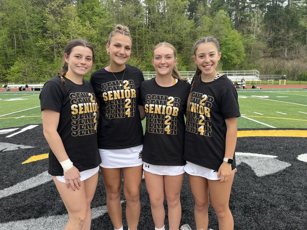 Congratulations to Allison Greene, Taylen Flynn, Sydney Angelo, and Sidney Crisanti on their @athletics_wcsd lacrosse Senior Night.