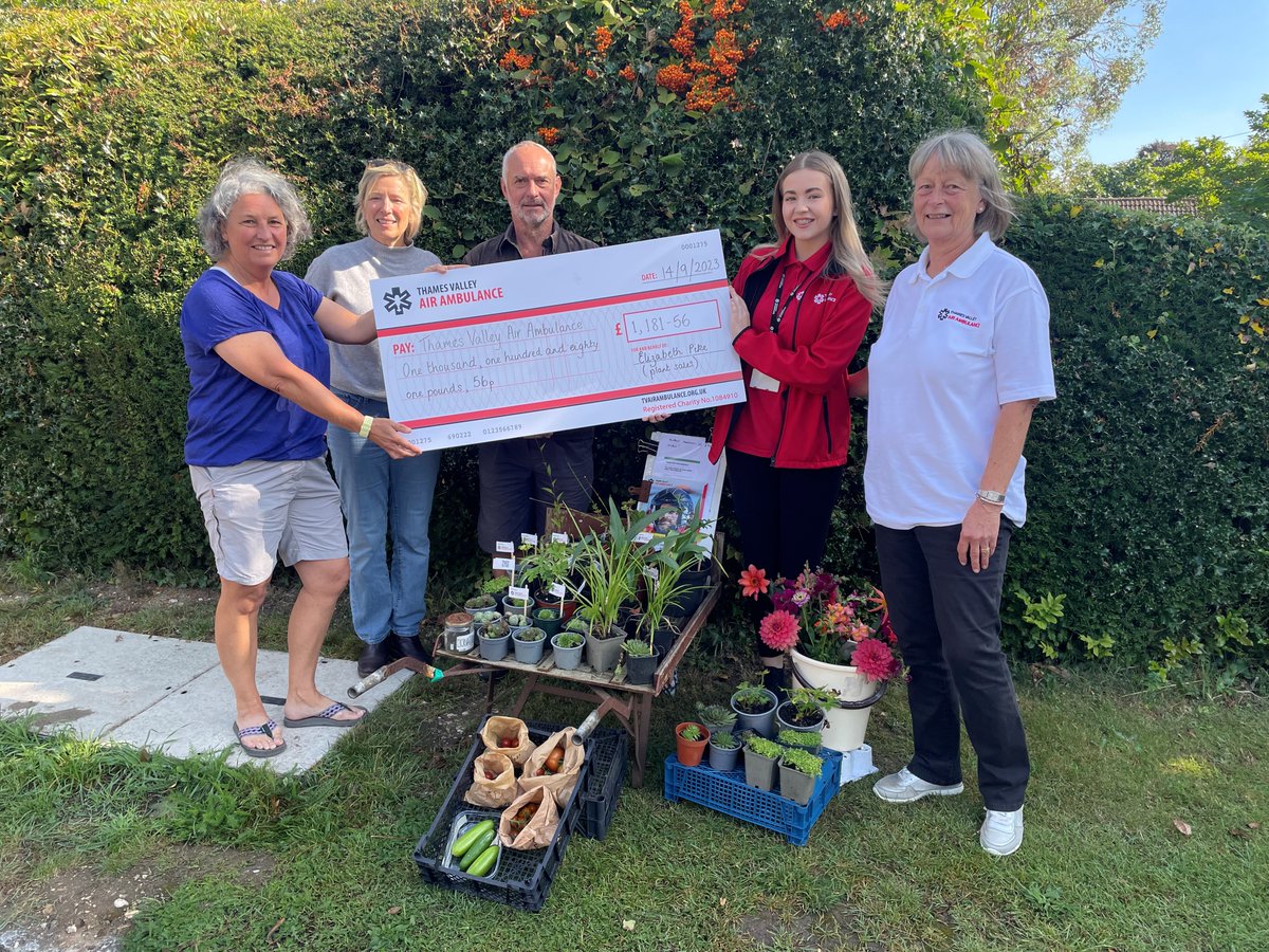 🌞🌷The sunshine has put a smile on our faces, so too have these green-fingered gardeners. John, Elizabeth, and Jane recently sold over £1,800 worth of plants, helping to grow vital funds for our service. Talk about giving your petals some purpose! #FridayFundraiser