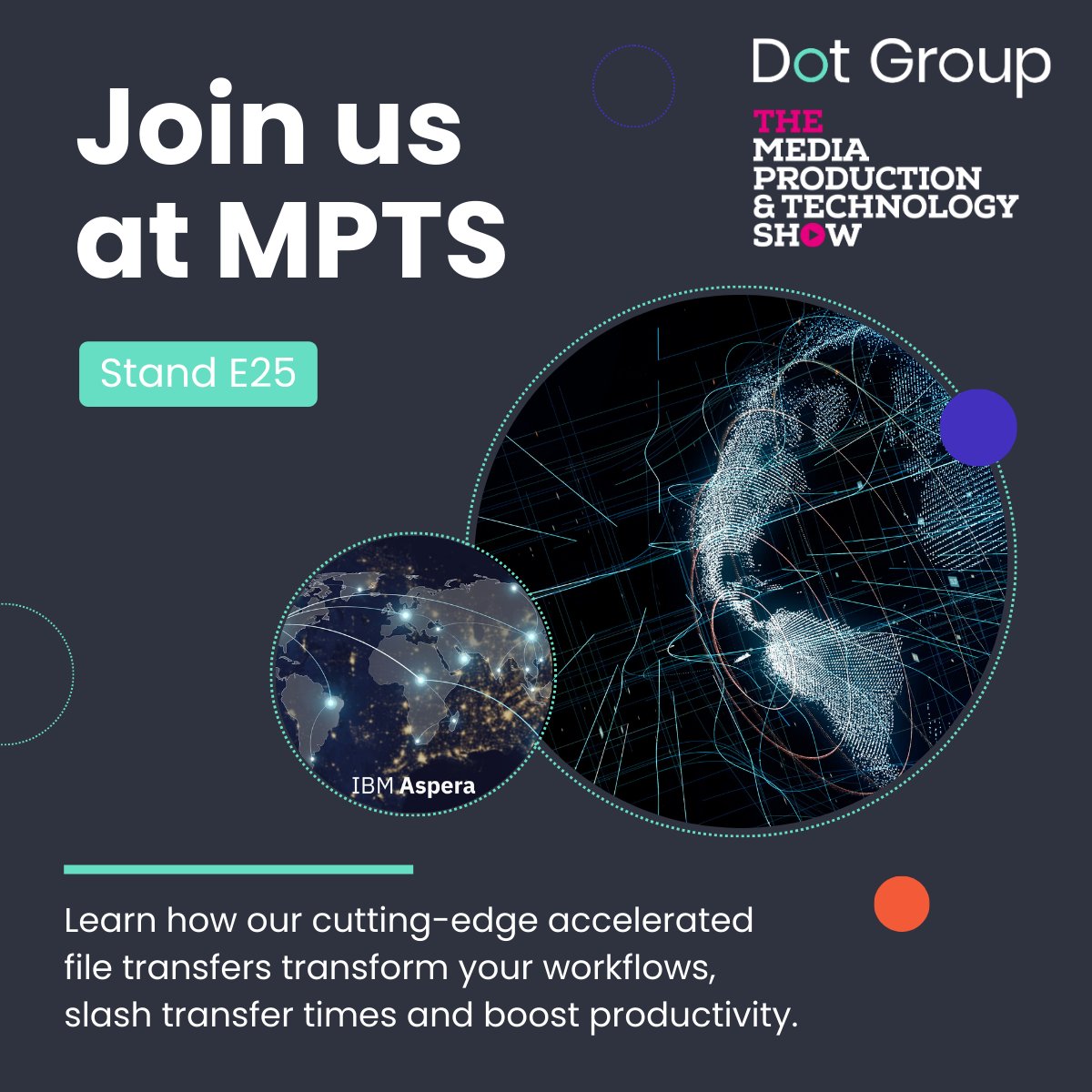 Visit us at @mediaprodshow and learn how our cutting-edge accelerated file transfers transform your workflows, slash transfer times and boost productivity. Read more at: bit.ly/4bjZ01Q. Get in touch to arrange a meeting at the show: bit.ly/4b5uOYz #MPTS2024 @IBM