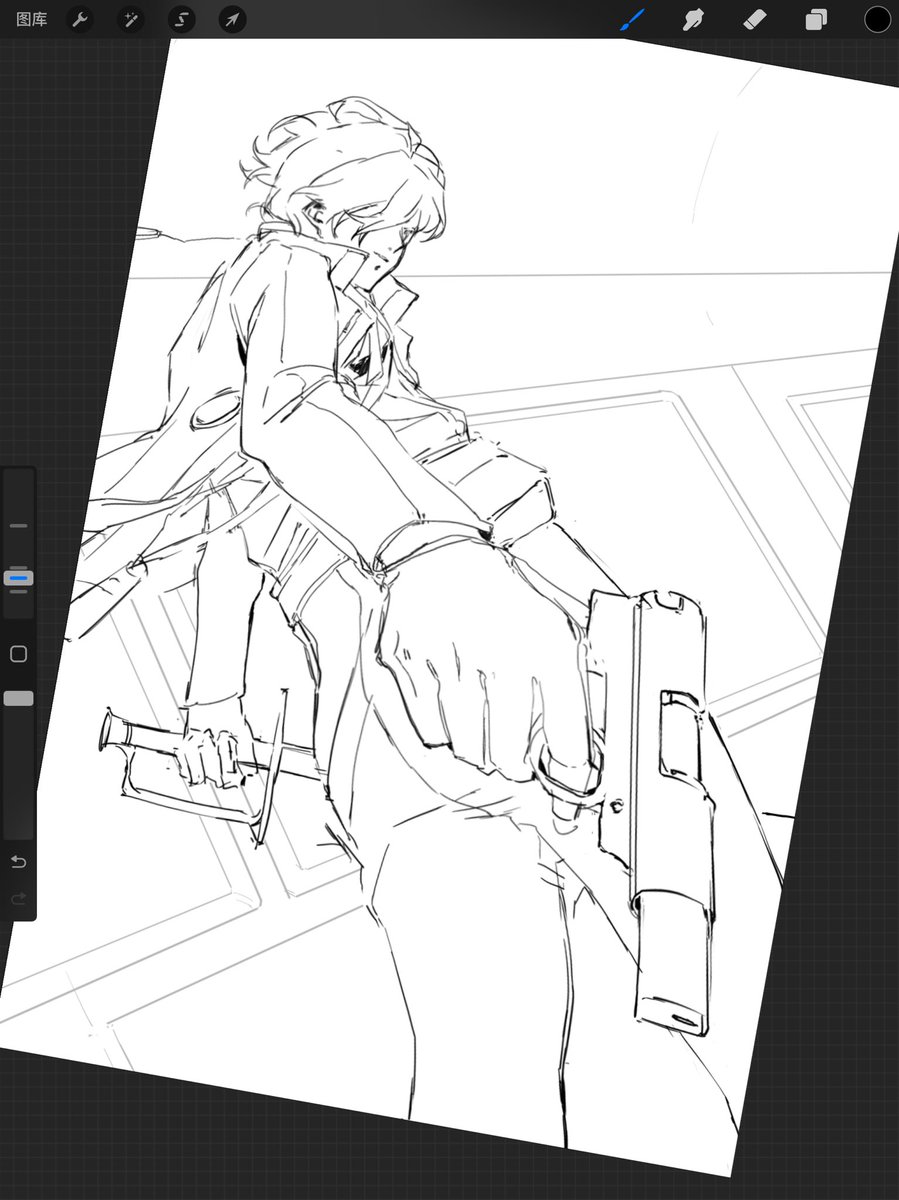 #persona3 
line drawing