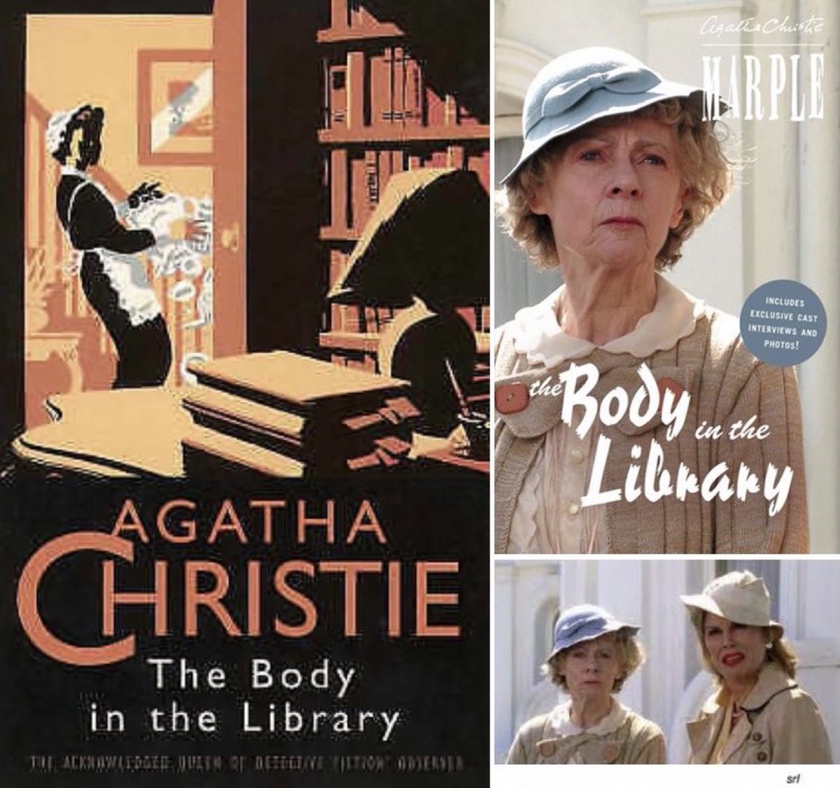 3:45pm TODAY on #ITV3

From 2004, s1 Ep 1 of 📺#AgathaChristiesMarple - “The Body in the Library” directed by #AndyWilson from a screenplay by #KevinElyot 

Based on #AgathaChristie's 1942 novel📖 

🌟#GeraldineMcEwan #IanRichardson #TaraFitzgerald #JoannaLumley #JamesFox