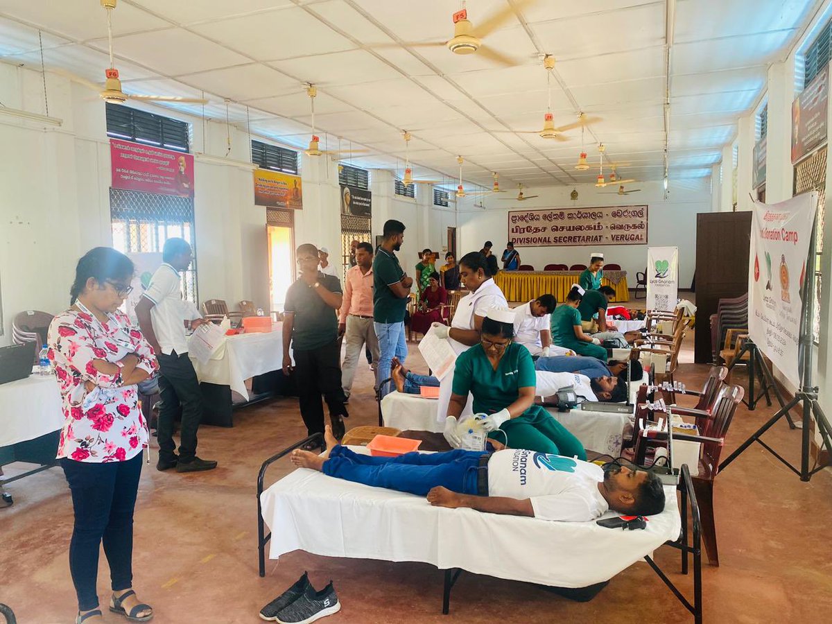 Lycagf's tweet photo. Recently, in collaboration with Verugal Divisional Secretariat, we hosted a Blood Donation Camp, rallying more than hundreds of generous donors from our community. https://t.co/1pepfSXR1U