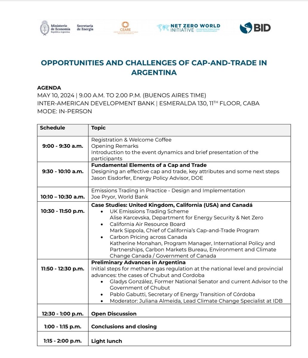 Orgullosos de que nos hayan convocado a tan relevante evento para contar la experiencia cordobesa en Mercados de Carbono