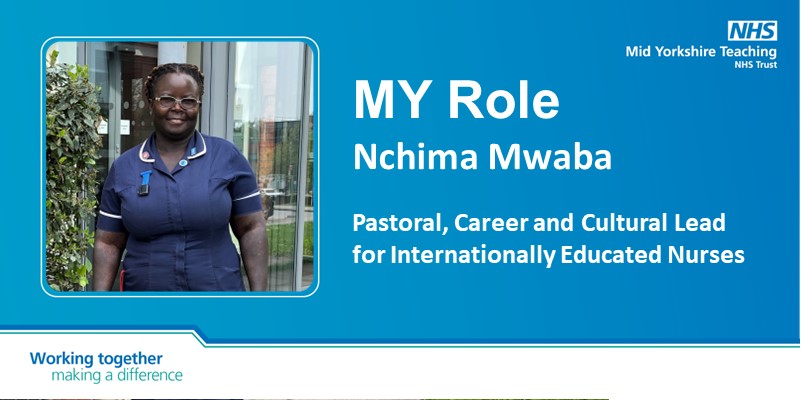 Welcome to MY Role ! 🔦 As part of our celebration of #InternationalNursesDay here's Nchima Mwaba, who works in our PDEU team with our international nurses. 👉bit.ly/3o2CDuC