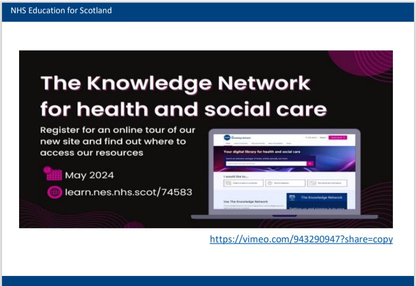 Great information available to staff in social care available from @NHS_Education explained by Angella at RN/SCA conference #IND24 #proudtocare