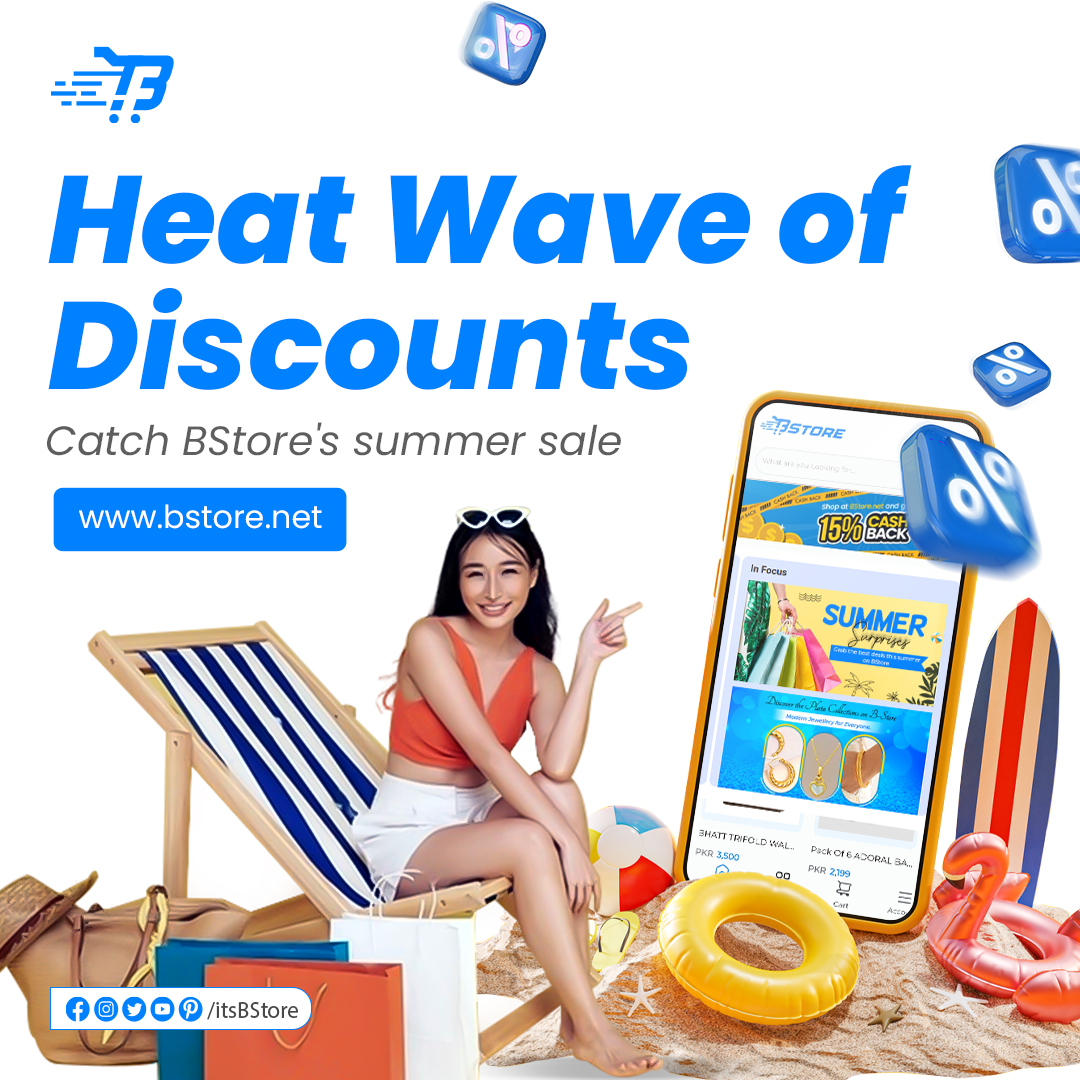 ☀️The temperature's rising, and so are the discounts! Beat the heat with Bstore's Summer Sale. 🛍

Shop sizzling deals on everything you need for summer fun!
in.bstore.net

#Summersale #Bstore #Discounts #Summerdeals #Hotdeals #Deals #Sale #Summershopping #Fashiondeals