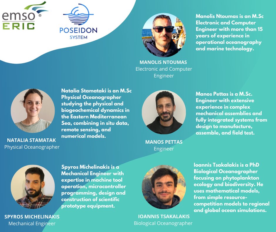 👉 Today on #DiveInEMSO, we will spotlight the team of the EMSO Regional Facility Cretan Sea, which brings together a highly skilled multidisciplinary staff.

🔍 Learn more: poseidon.hcmr.gr

#meettheteam #cretansea