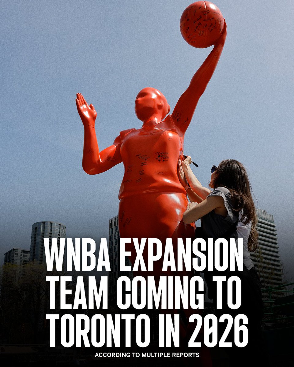 Welcome to the WNBA Toronto‼️ A new expansion team will come to the city in 2026.
