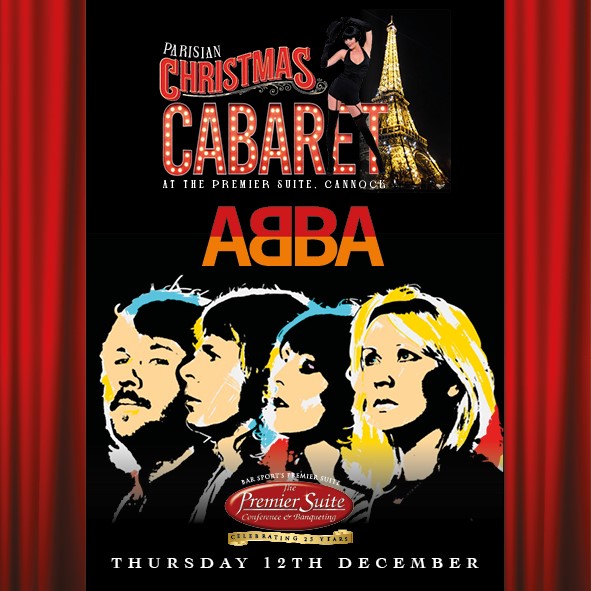 📷Mamma Mia! Here We Go Again! Join us at our Parisian Christmas Cabaret with The UK’s best Abba tribute - Planet Abba. 📷 📷Thursday 12th December, at The Premier Suite. T: 01543 572092 E: helen@premier-suite.co.uk