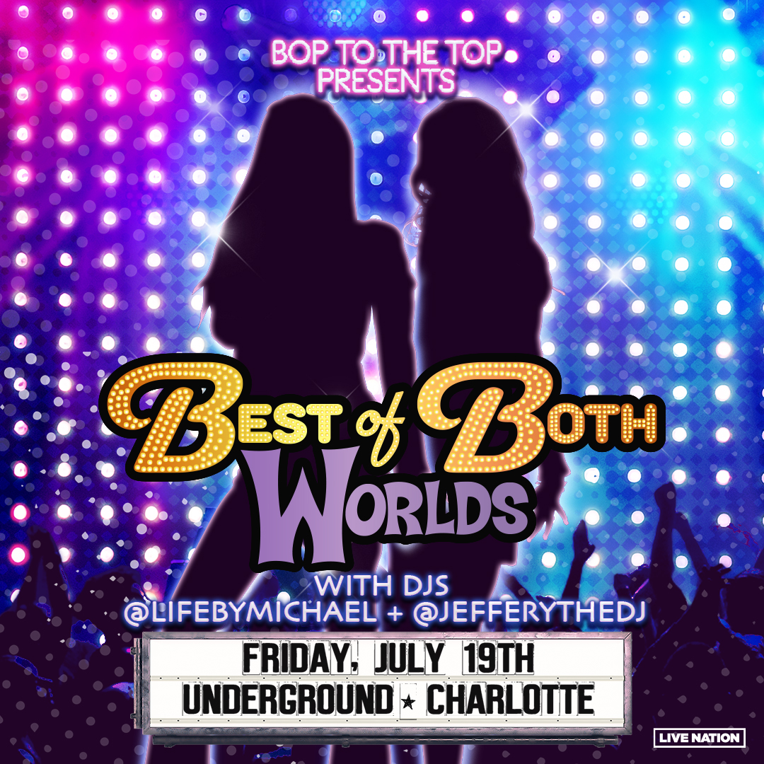 NOW ON SALE! Bop to the Top present Best of Both Worlds Hannah Montana Night at The Underground on Friday 7/19! This event is 18+. Get tickets 👉 livemu.sc/3QB0cpG