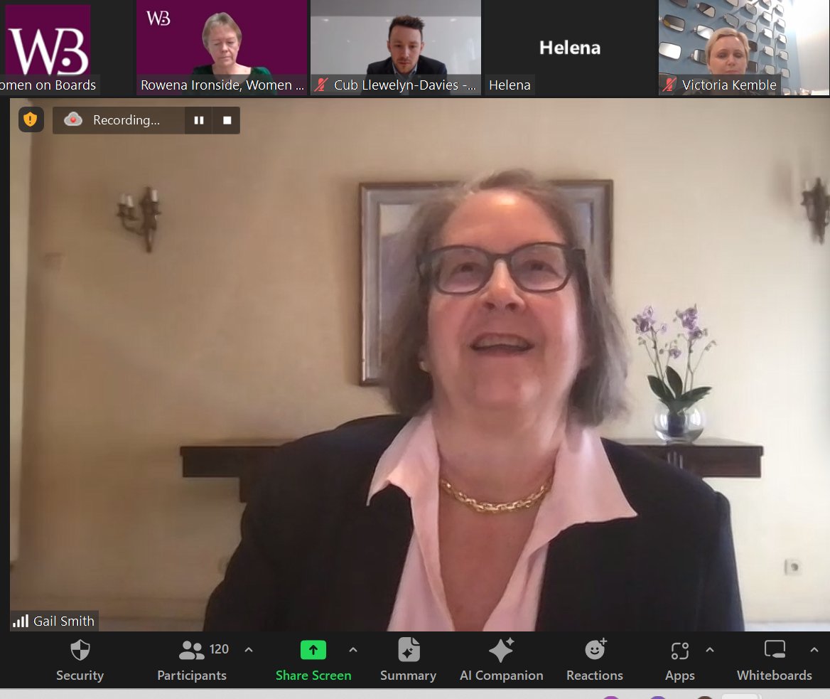 💻Over 120 members joined us to explore the key issue of #CyberSecurity. Thank you to Cub Llewelyn-Davies from the @NCSC & cyber security expert Gail Smith, as well as to our host Rowena Ironside, Co-Founder, NED and past Chair, of @WOBUK for such an informative event.