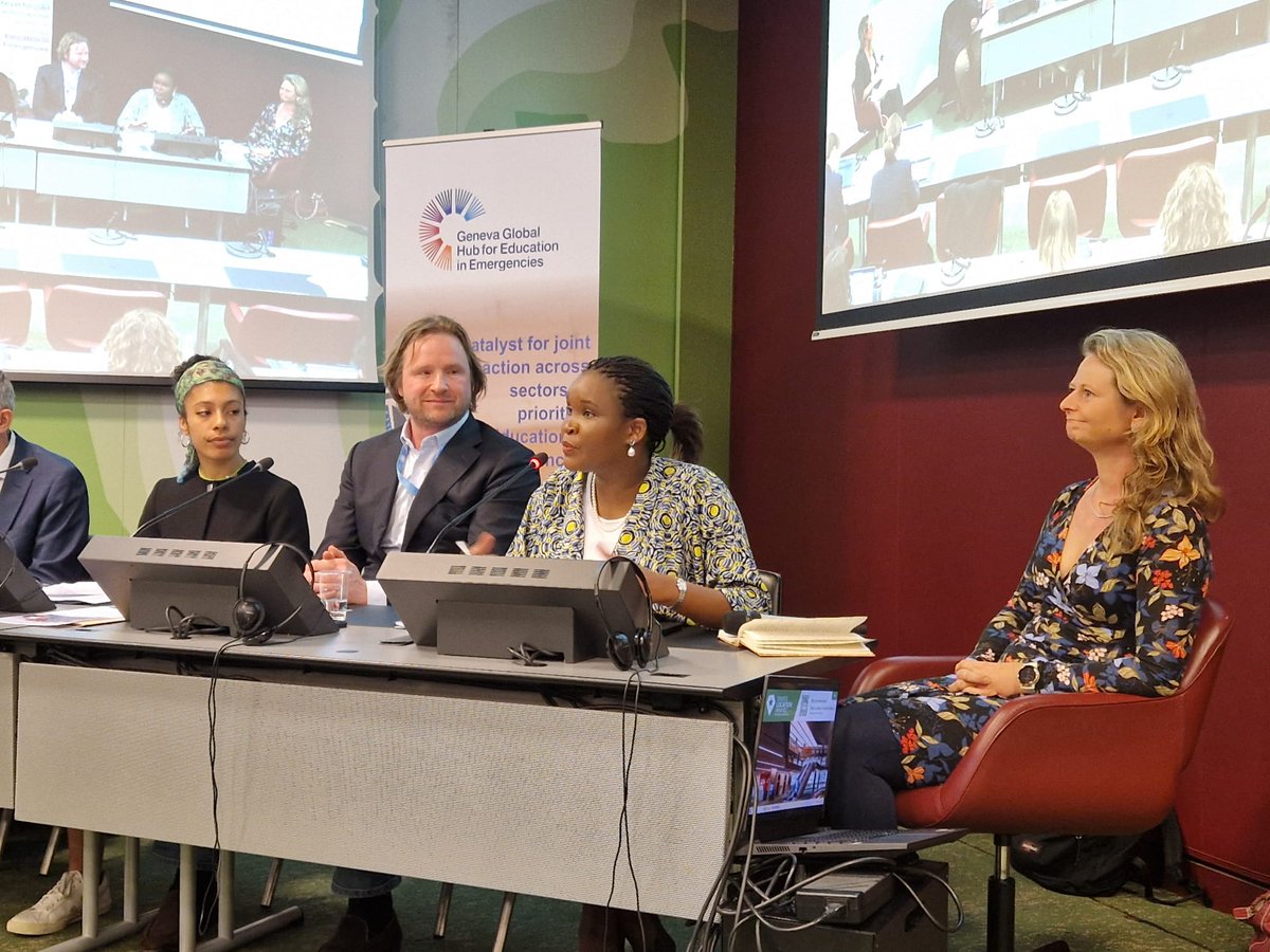 'We recognize the role of education in providing psychological & social support, as it provides stability to those affected. Education is part of the 2030 vision for Kenya’s development.' - Veronica Nzioki, Second Secretary, @KenyaMissionUNG @ #HNPW session on #EiE & climate chng