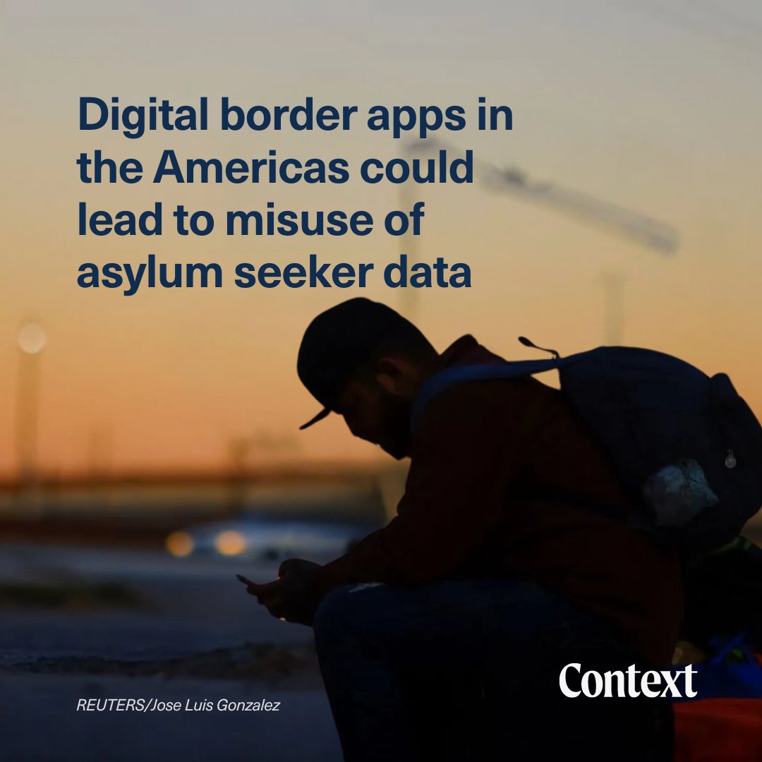 📵 Tens of thousands of migrants and asylum seekers heading to the U.S.-Mexico border have had to use mobile apps to register their travel or book appointments with migration officials. Could this 'digital border' violate digital rights? Read more: context.news/digital-rights…