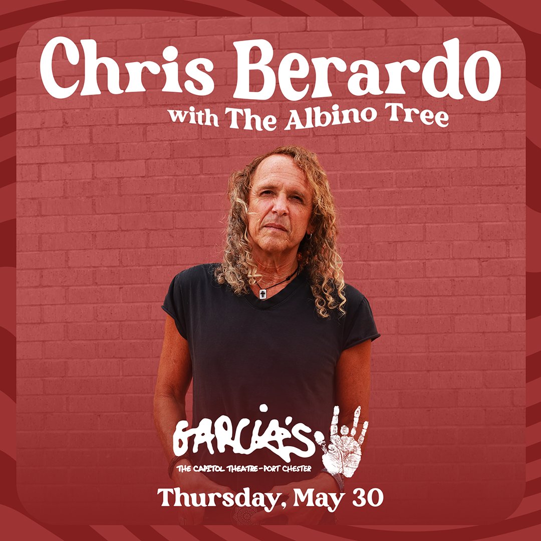 🤘 ON SALE NOW! 🤘 Chris Berardo rocks the house with The Albino Tree on THU, MAY 30! Grab your tickets 🎫 now-->> brnw.ch/21wJEDz