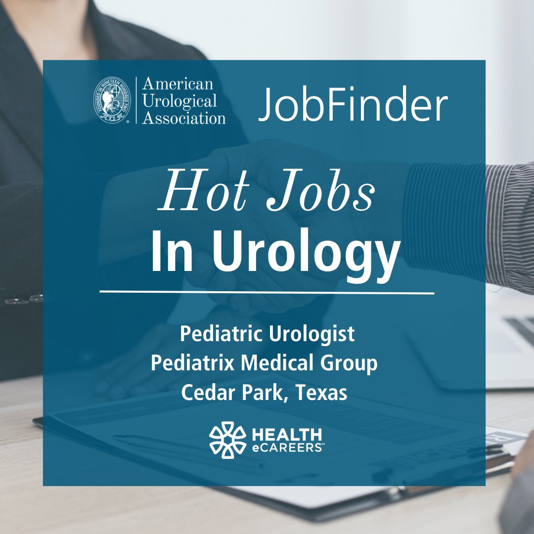 Is it time for a change? Explore new job opportunities around the urology community and take the next step in your career. Presented by @Healthecareers Click here for more information ➡️ bit.ly/3UVdZdj #AUA #Urology #AUAMembers