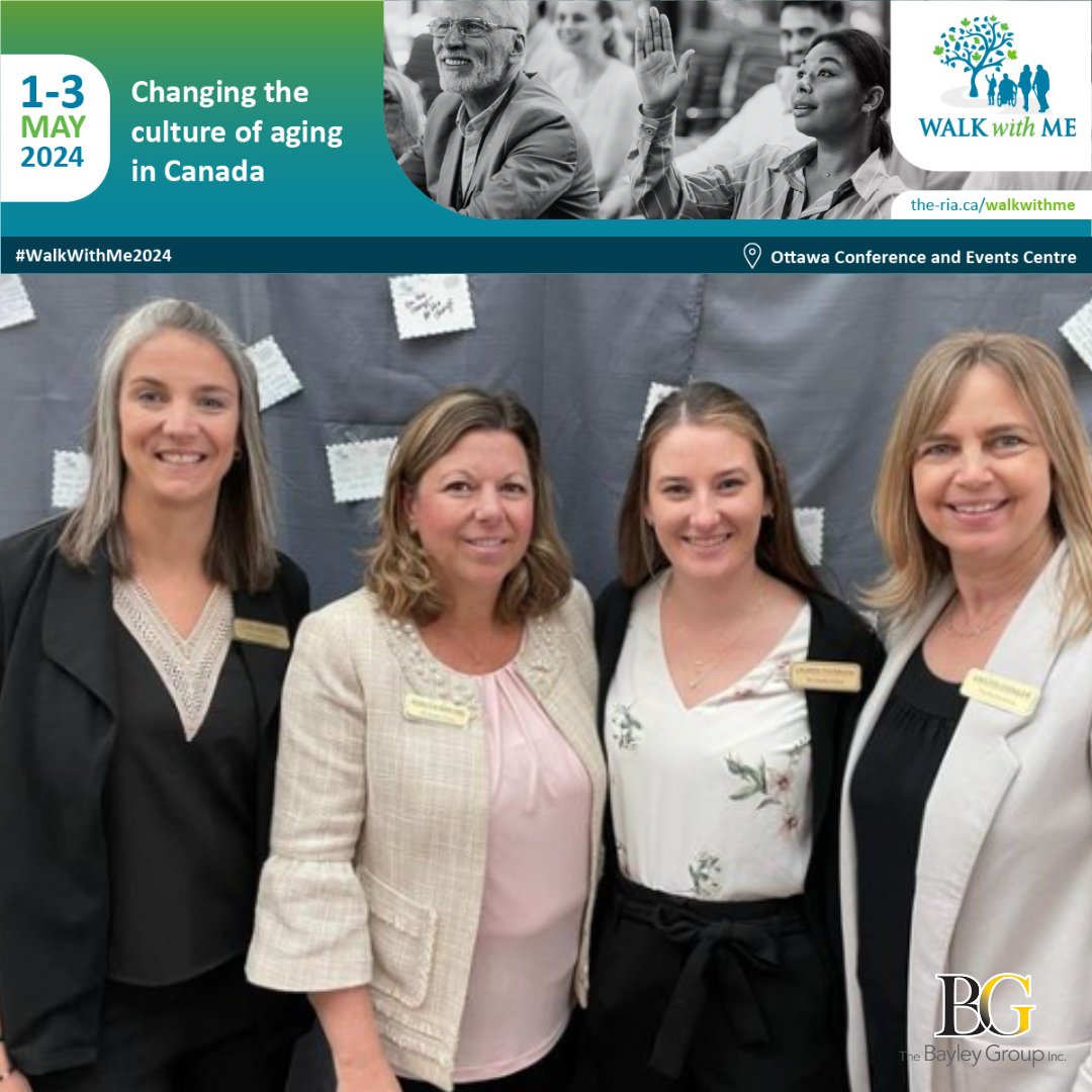 The Bayley Group was in Ottawa last week for Walk with Me. This conference joined Canadian leaders and changemakers to learn about nurturing a social model of care and enhancing the journey of aging for all. #WalkwithMe2024