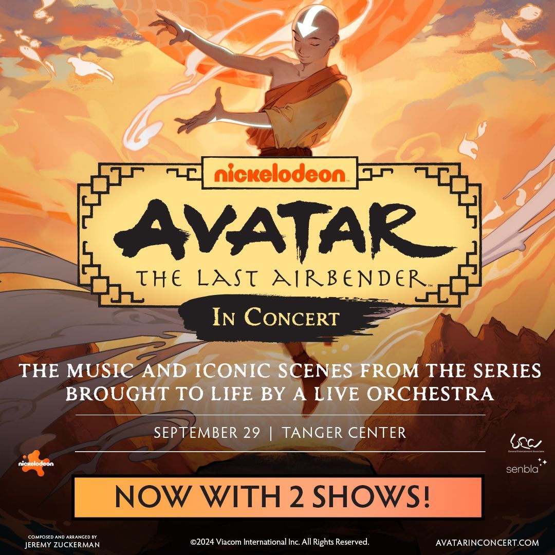 ON SALE NOW: Due to popular demand, a matinee performance for Avatar: The Last Airbender In Concert has been added on Sunday, September 29! Tickets are now on sale: bit.ly/4adDkmQ