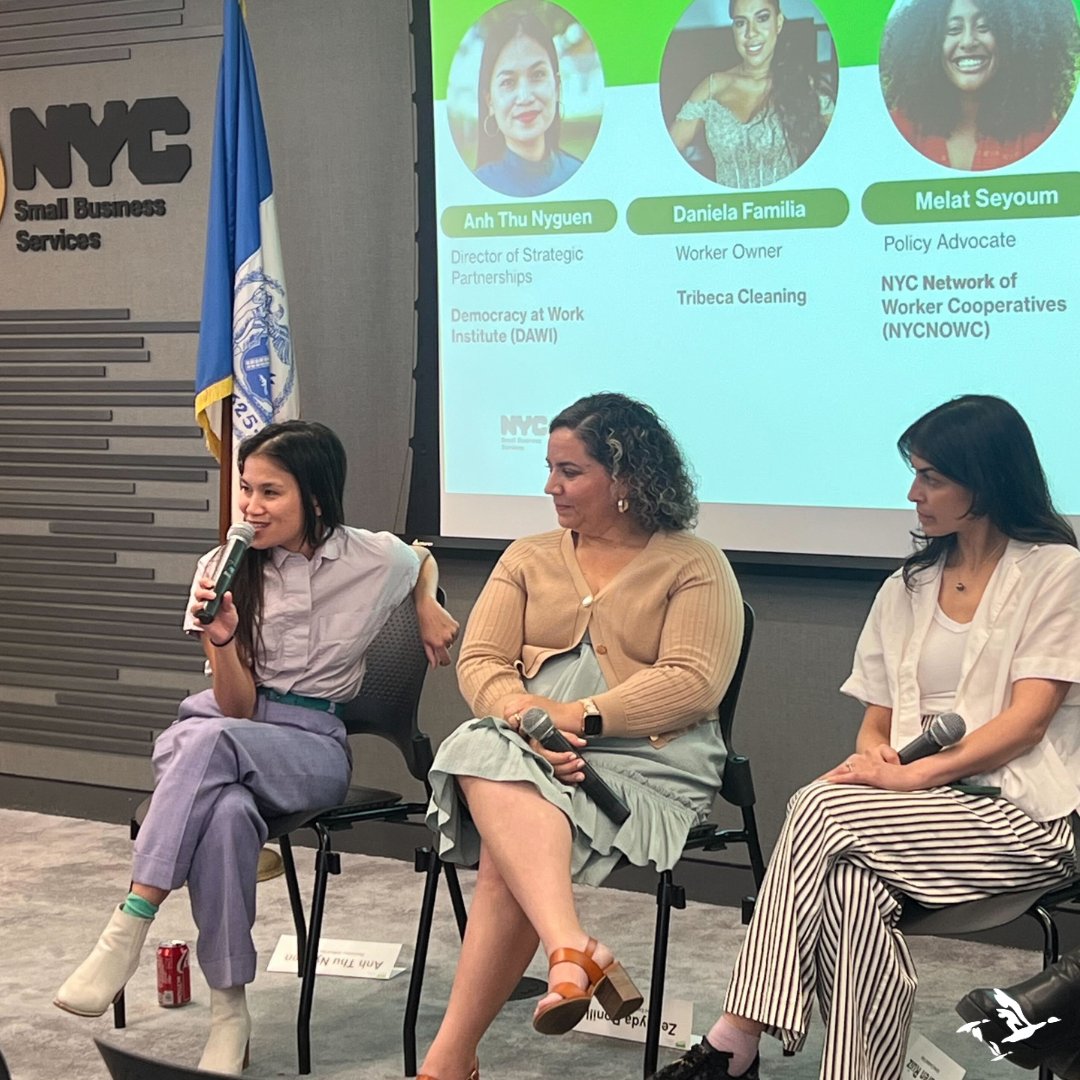 WeAreDAWI's tweet photo. #FlashbackFriday to last weekend 👀 when we celebrated 10 years of the Worker Cooperative Business Development Initiative (WCBDI)!! 🥳
Let's continue helping New Yorkers overcome economic and social inequality through worker ownership!
#DAWI #WCBDI #NY #NewYork https://t.co/yYymhPCCGk