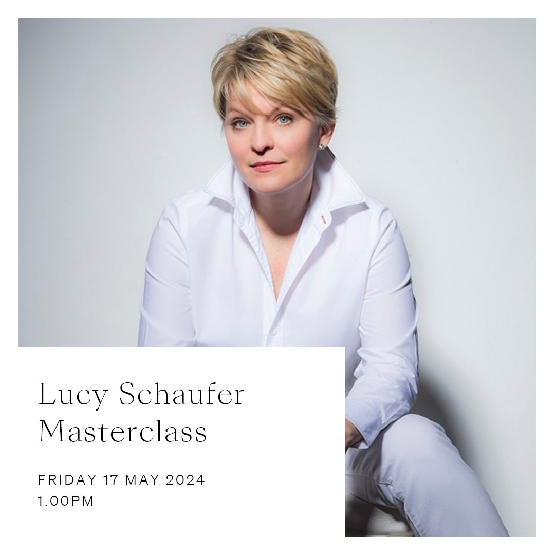 Join mezzo-soprano @lucyschaufer for a Masterclass today at Wigmore Hall where she places some of her experience as a performer at the service of young artists ✨ 🕰️ 1.00pm 🎟️ wigmore-hall.org.uk/whats-on/20240… 📹 Live stream available