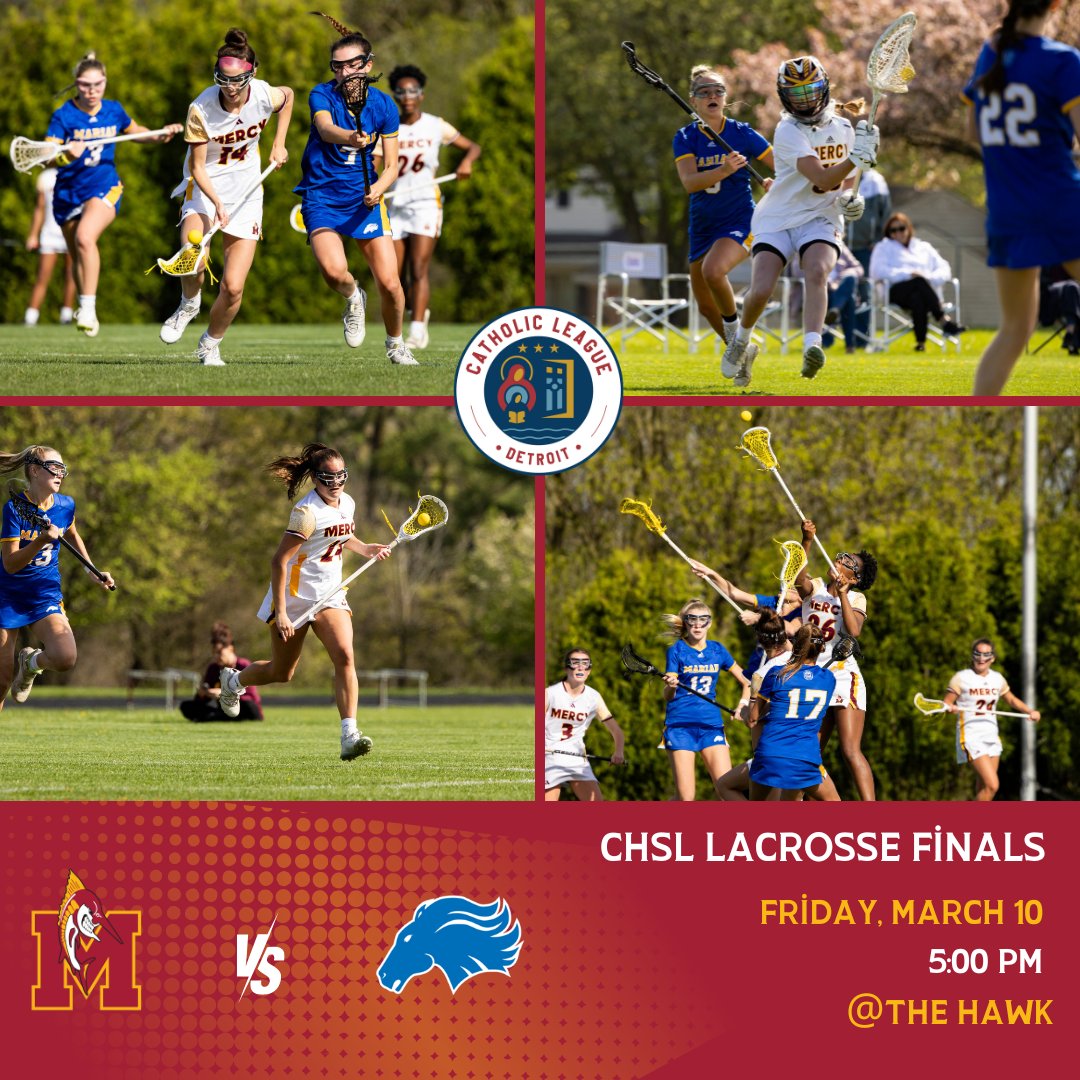 GAME DAY! @chsl1926 LACROSSE 🥍 FINALS!! 📆 May 10 ⏰ 5:00 PM 📍The Hawk #mercylacrosse #mercymarlins #fearthefish