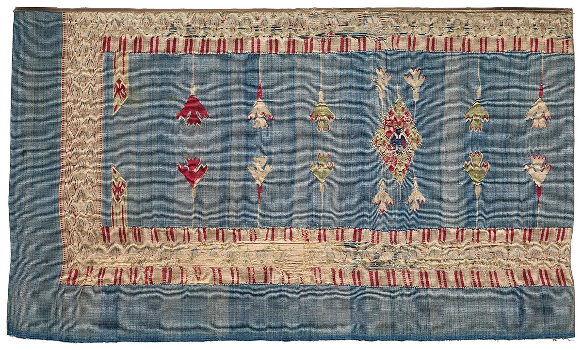 Happy #FabricFriday! Today we are showcasing a kilim fragment from Aleppo, Syria.

Kilims are pile-less, weft-faced rugs or other textiles. They are hand-woven on looms using wool or a blend of wool and cotton.