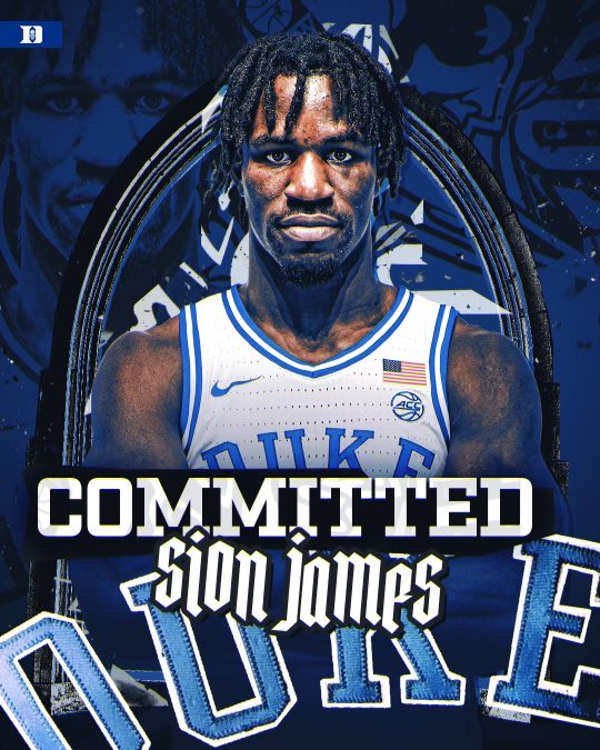 BREAKING: Tulane transfer Sion James has COMMITTED to Duke‼️ Welcome to The Brotherhood, @SionJames14!