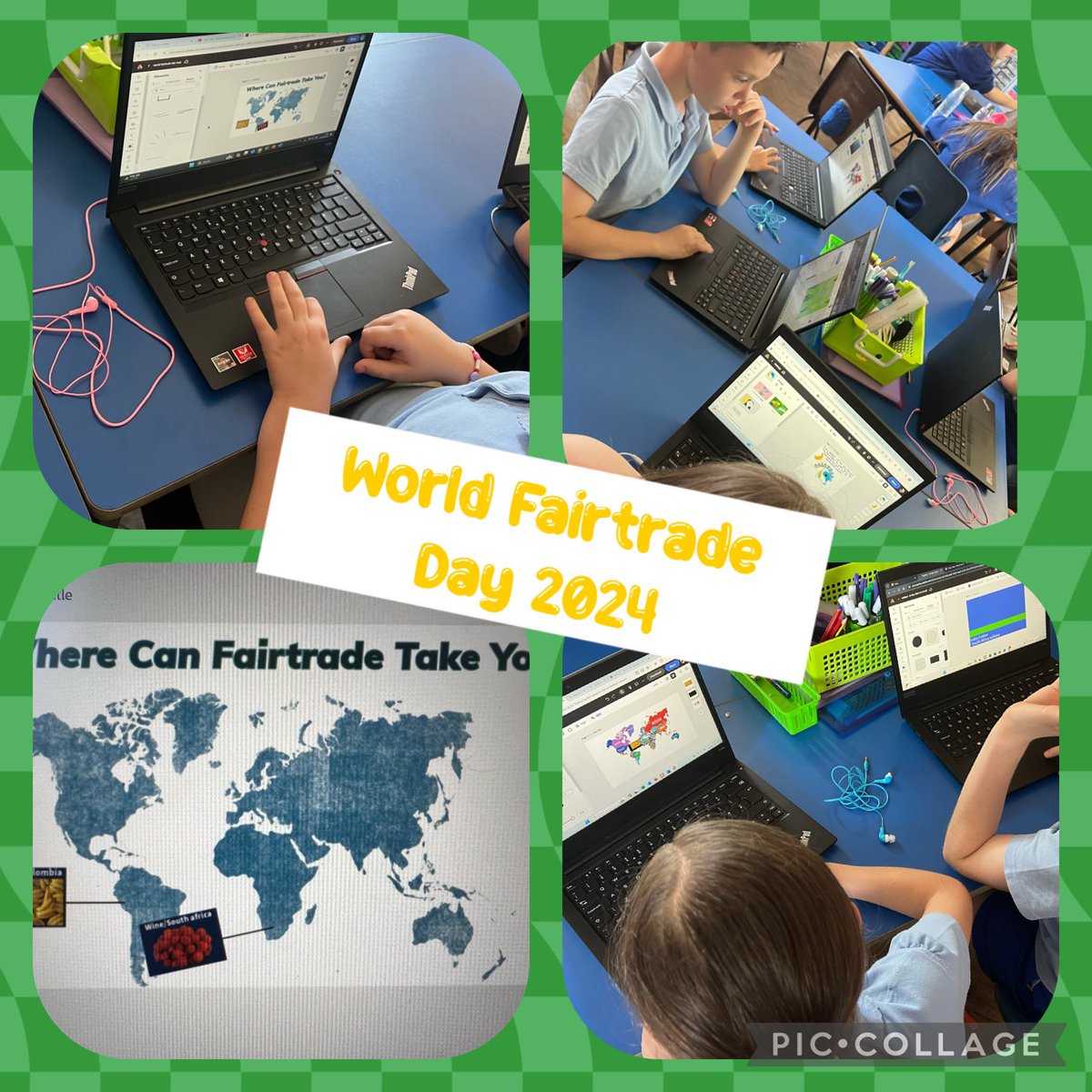 ⭐️Blwyddyn 5⭐️ Today we have celebrated World Fair Trade Day. We have designed posters and made information maps to see where our food comes from. 🌍🍫🍌 @EcoSchoolsWales @StuartRRSA