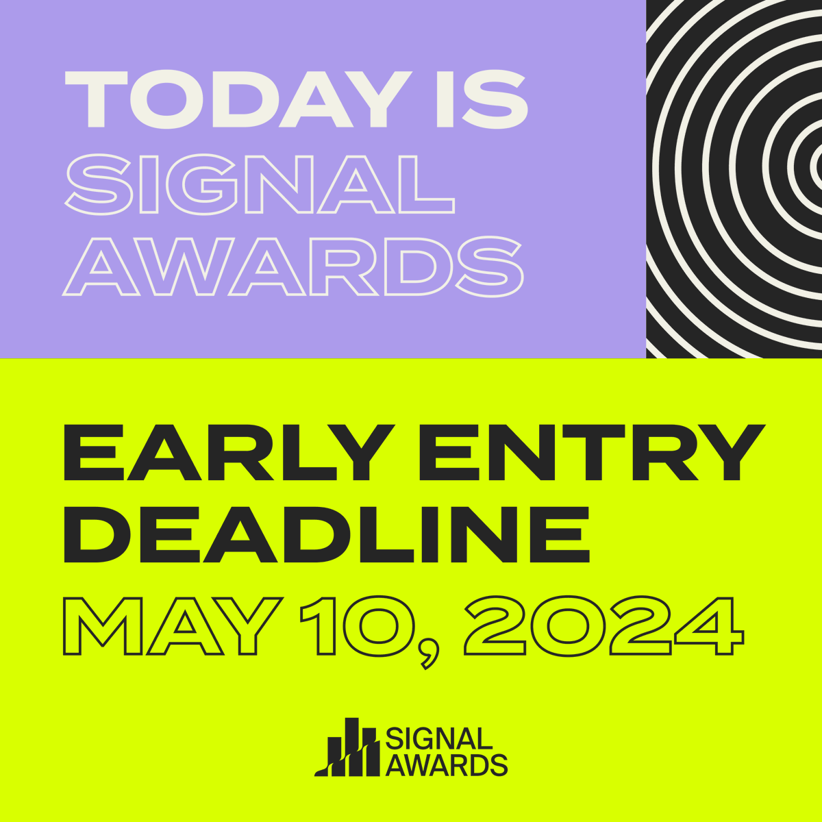 Today is the day! Early Entry Deadline for the Signal Awards is TONIGHT at 11:59 PM PST. 🏆 Enter your podcasts at to be considered among the best shows being created today by clicking here: ow.ly/eTbJ50RwaJw!