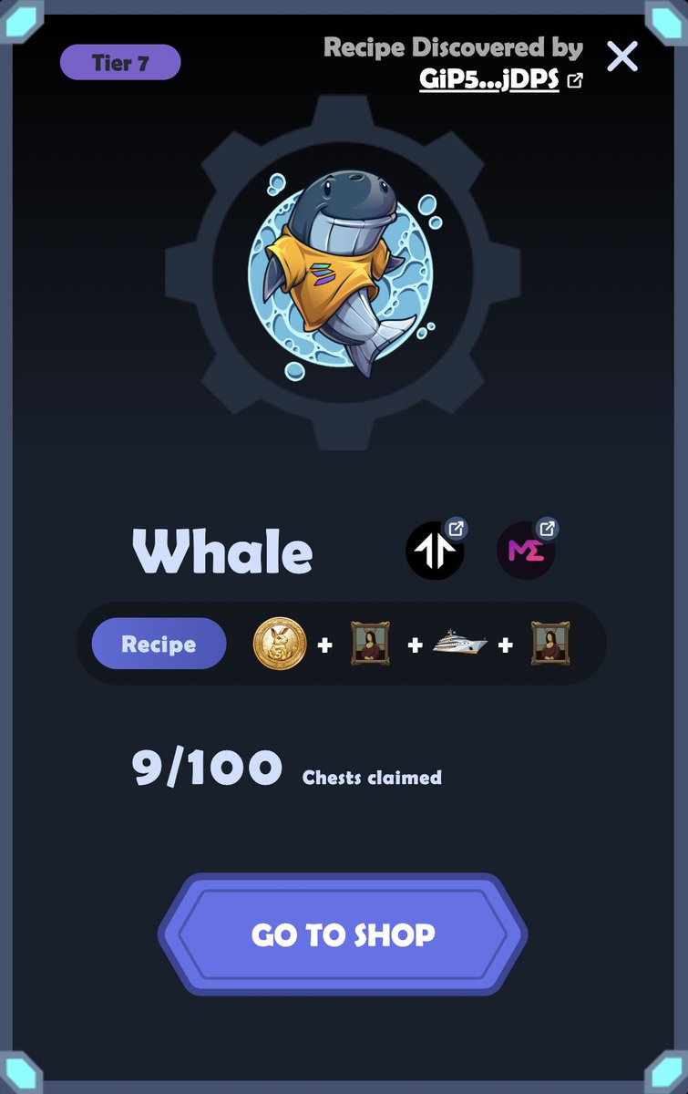 Elementerra_io's tweet image. Whale has been invented, and 250 $SOL has been rewarded! 🎉 🎉 🎉

Congratulations Hausi on the clever guess! 🏆
🐳 = 🖼️ + 🖼️ + ⛵️ + 🪙

What a Season! More coming soon ❤️