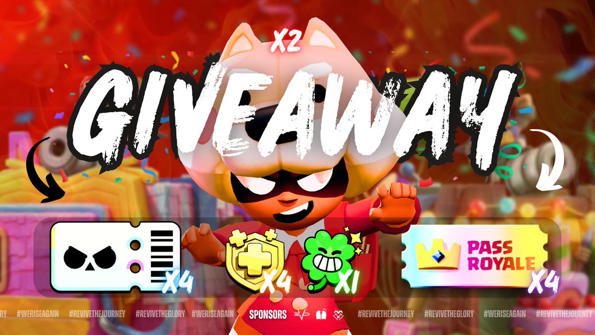 GIVEAWAY 🎉

💎 4X BP+ / Diamond Pass / CoC Gold Pass
🌟 2X Shiba Nita Skins
🌟 1X Pinata &amp; Goblin Party Tower Skin
🌟1X Lucky Pin

❤️+♻️ Like and repost
✅ Follow @RevivifyEsports <a href="/cnicroute49/">Conner Nicol 🇺🇸 🇦🇷</a>
<a href="/nastyroyale/">NastyArabacı CR</a> <a href="/rayantcb_cr/">SKR❤️RayanTCB🌸</a> <a href="/_TheMehdi/">The Mehdi</a>
<a href="/TiktokYawning/">Yawning</a> @PlasmaOnCR
Ends In 10 Days