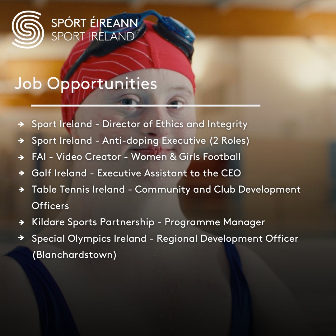 💡 Job Opportunities 💡

Lots of #JobsInSport LIVE on the Sport Ireland website! 

Visit lnkd.in/eHBCgV_n for more information! 

#jobfairy