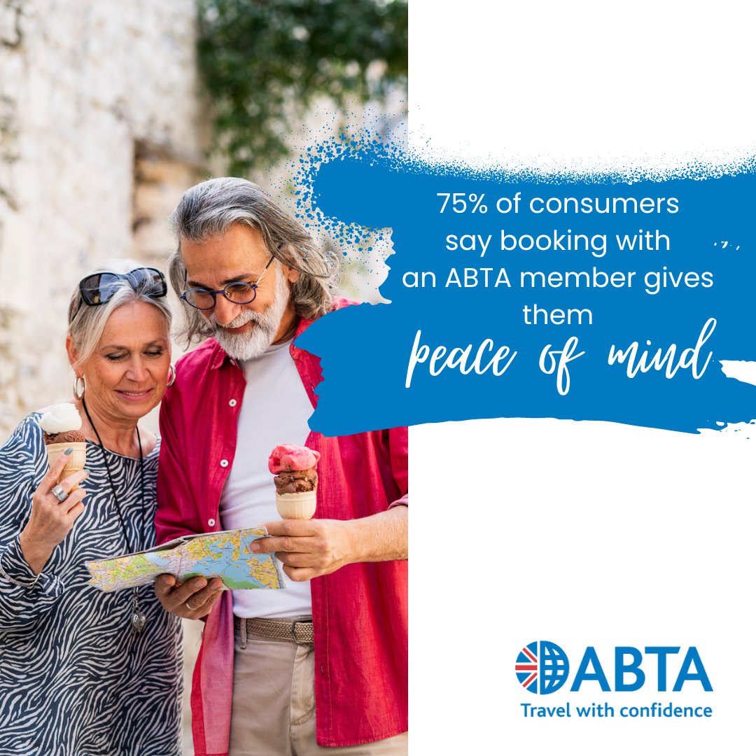 Who doesn't want peace of mind when heading on holiday? 😎 Look for the ABTA logo when booking your next trip 👀 Find an ABTA member here: abta.com/abta-member-se… #TravelWithConfidence #Travel #Holidays #SummerHolidays #LastMinuteHolidays