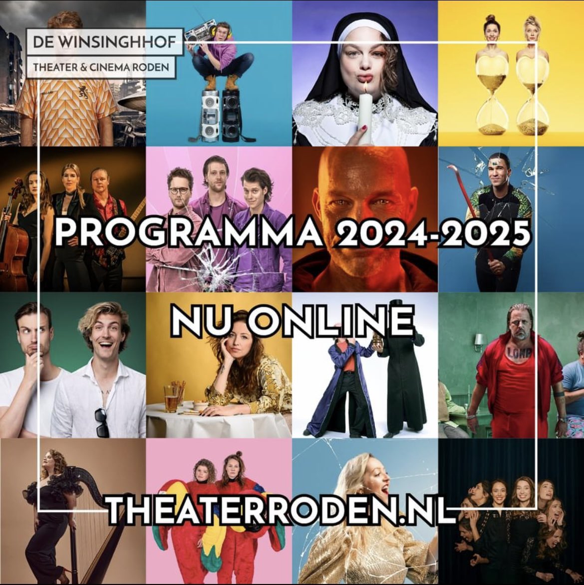 🎉 Altijd weer een mooi moment, het nieuwe seizoen aankondigen! Kijk voor het hele aanbod op theaterroden.nl/voorstellingen? Er zit vast iets voor je bij.