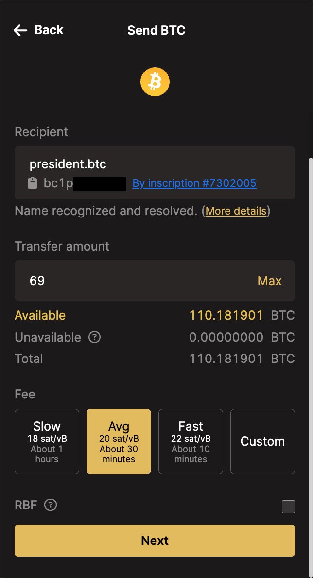 Dear @realDonaldTrump As you are the most crypto-friendly president, I would like to gift you the ‘president.btc’ domain, making it easier for millions of crypto enthusiasts to support you. Following your successful inscribing of @CollectTrump NFTs on ordinals, the next step…