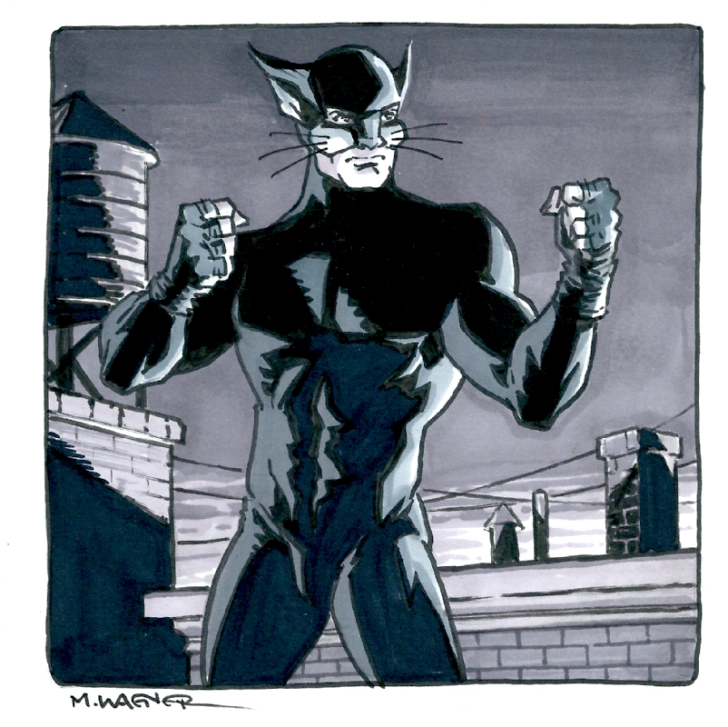 Hey gang...here's another entry in our ongoing tribute to the #JusticeSocietyofAmerica. Put 'em up...for the Wildcat!