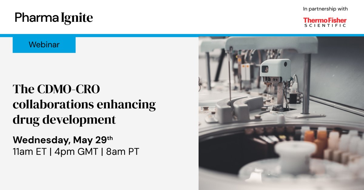 From supply chain efficiency to patient-centric value chain. This webinar will explore the key findings from the report, focusing specifically on the CDMO and CRO synergies that can be leveraged to streamline drug development and accelerate delivery. ow.ly/HBMU50RtzXk.